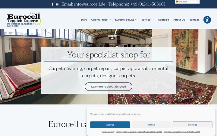 Captura de ecrã de eurocell.de