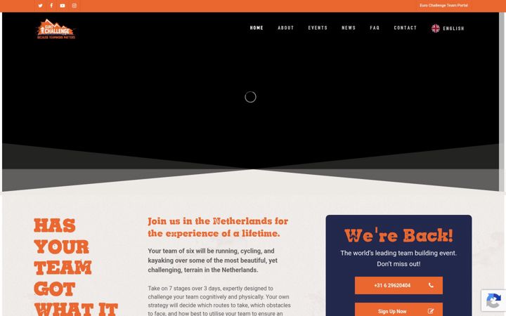 Screenshot of eurochallenge.org