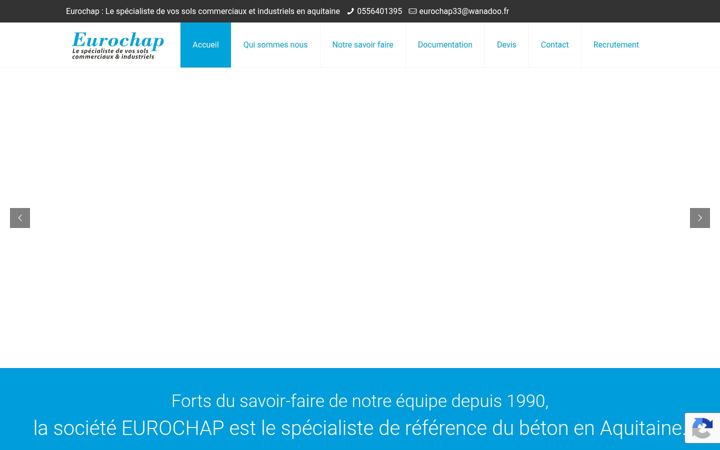 Screenshot of eurochap33-beton.fr