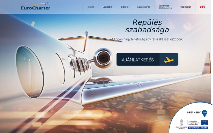 Skærmbillede af eurocharter.hu