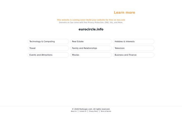 Screenshot van eurocircle.info