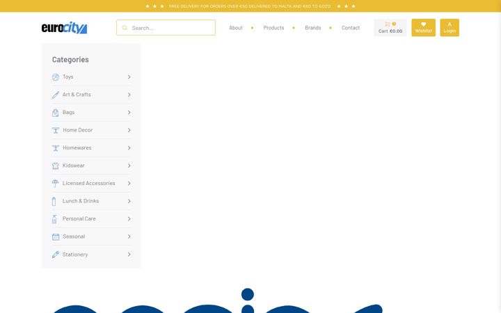 Screenshot of eurocitymalta.com
