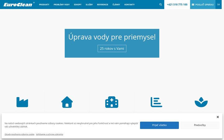 Screenshot von euroclean.sk
