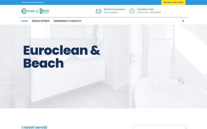 Captura de pantalla de eurocleanandbeach.it