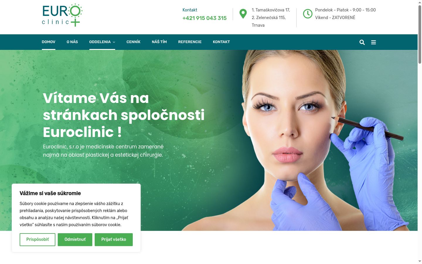 Snímek obrazovky baneru souhlasu zobrazeného před jakoukoli interakcí