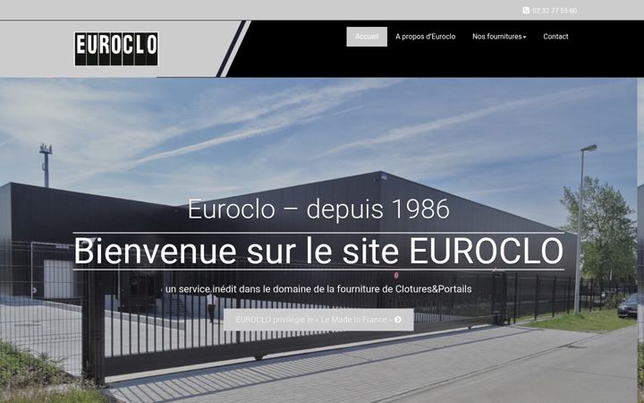 Screenshot of euroclo.fr