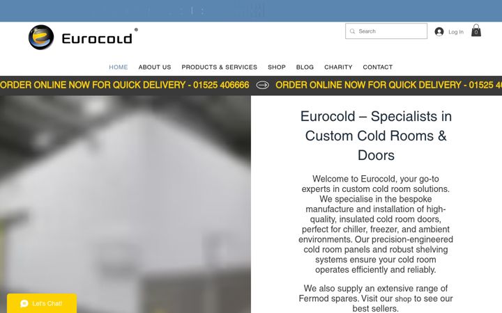 Captura de pantalla de eurocold.co.uk