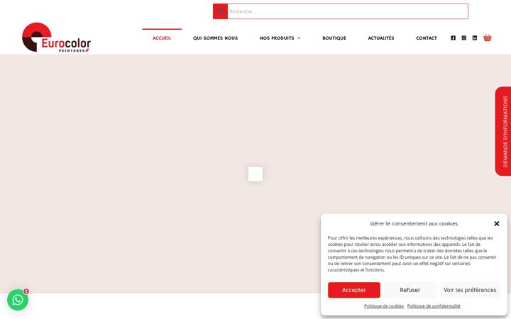 Skærmbillede af eurocolor-peintures.fr