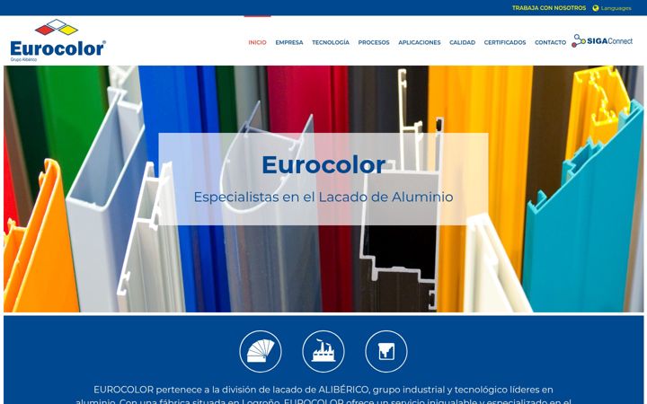 Screenshot ta' eurocolor.es