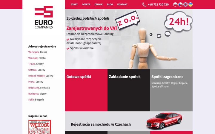 Screenshot of eurocompanies.pl