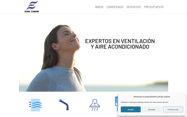 Screenshot ta' euroconair.es
