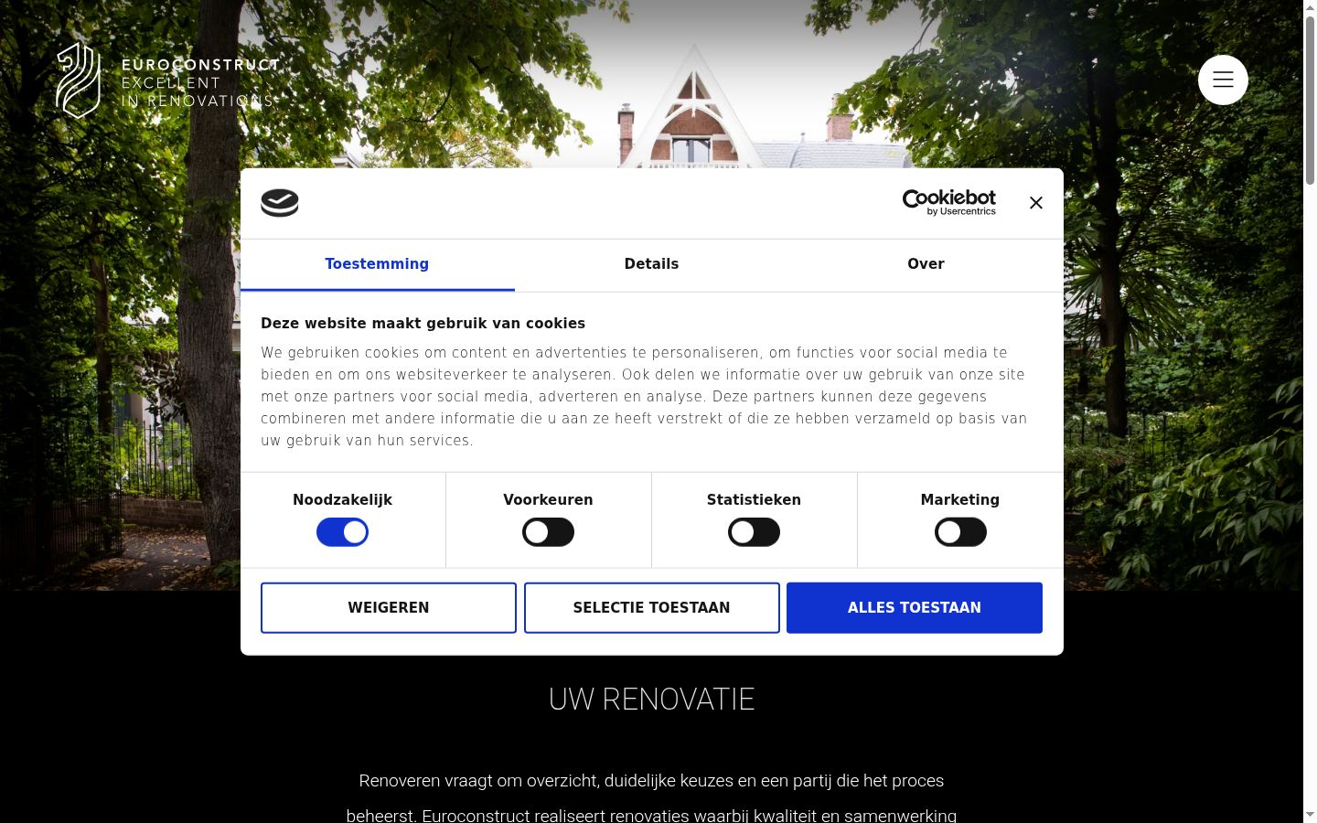 Screenshot tal-banner tal-kunsens muri qabel kwalunkwe interazzjoni