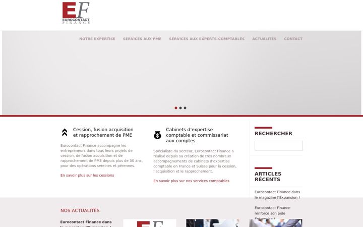 Skærmbillede af eurocontactfinance.fr