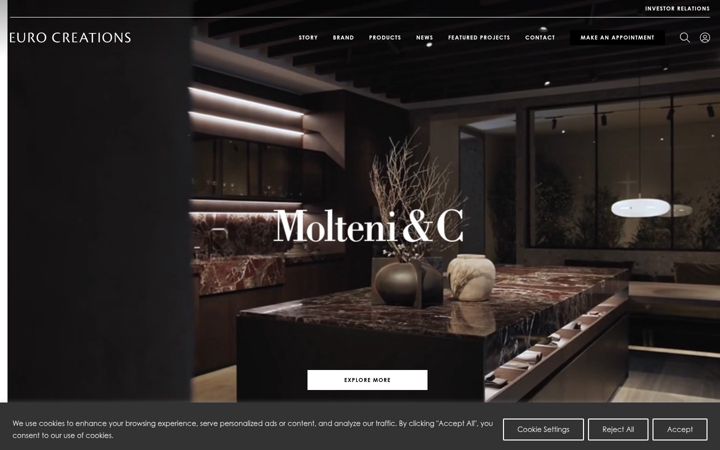 Screenshot of eurocreations.co.th