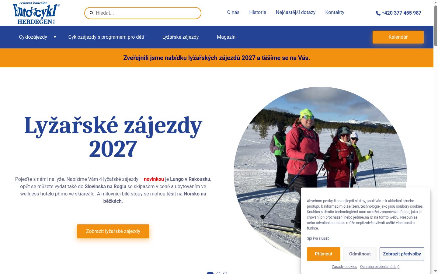 Kuvakaappaus suostumusbannerista, joka näytettiin ennen mitään vuorovaikutusta