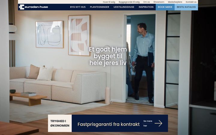 Captura de pantalla de eurodan-huse.dk