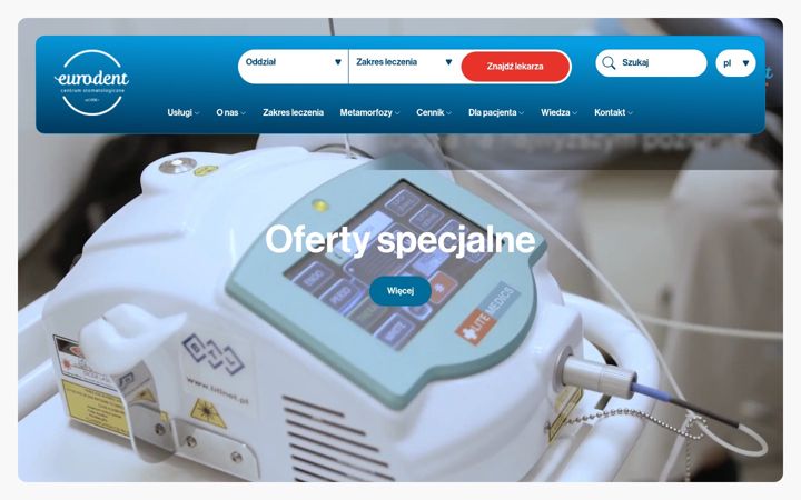 Screenshot of eurodent.gda.pl