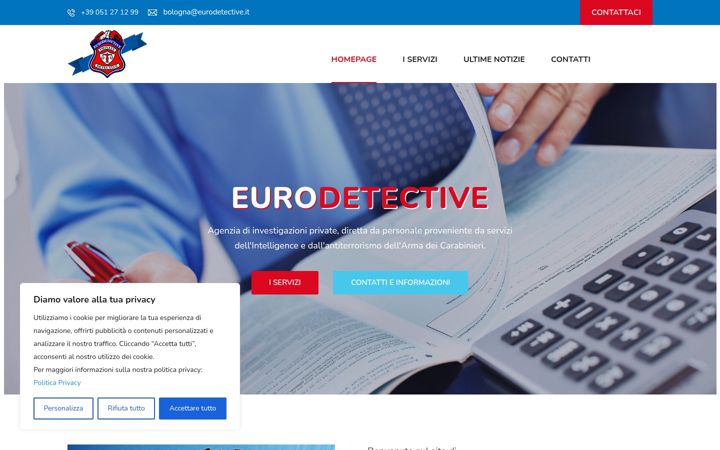 Skjermbilde av eurodetective.it