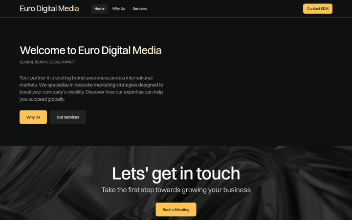 Screenshot of eurodigitalmedia.co.uk
