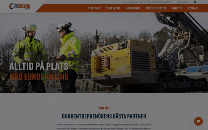 Screenshot του eurodrilling.se