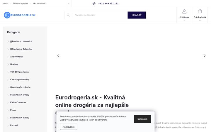 Screenshot von eurodrogeria.sk
