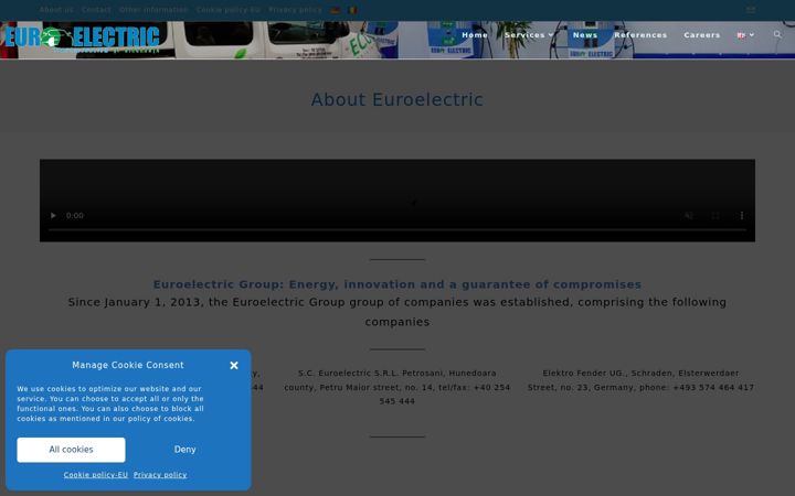 Екранна снимка на euroelectric.ro