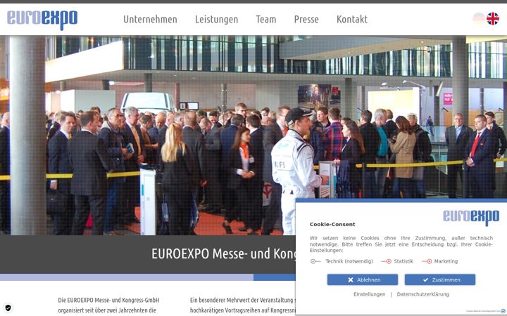 Screenshot of euroexpo.de
