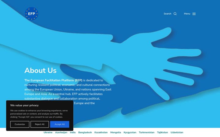 Screenshot of eurofacilitation.eu