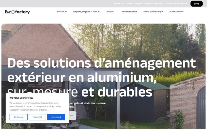 Skærmbillede af eurofactory.fr