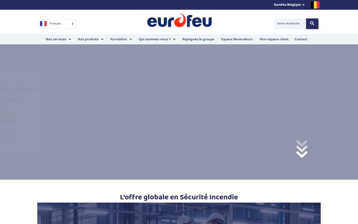 Screenshot of eurofeu.fr