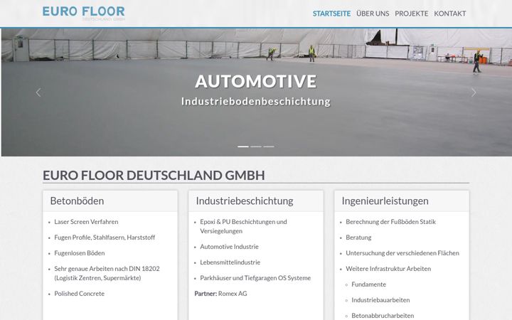 Screenshot of eurofloor-deutschland.de