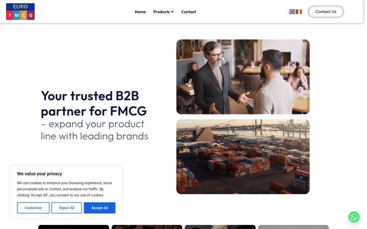 Screenshot ta' eurofmcg.ro