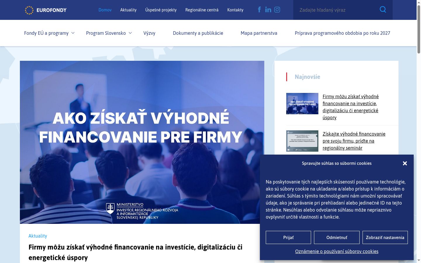 Screenshot tal-banner tal-kunsens muri qabel kwalunkwe interazzjoni