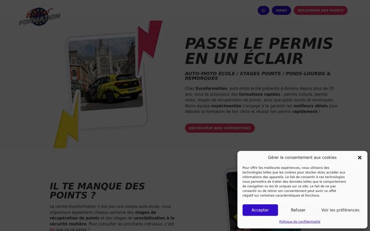 Screenshot of euroformationamiens.com