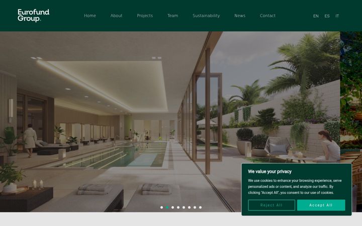 Screenshot of eurofundgroup.com