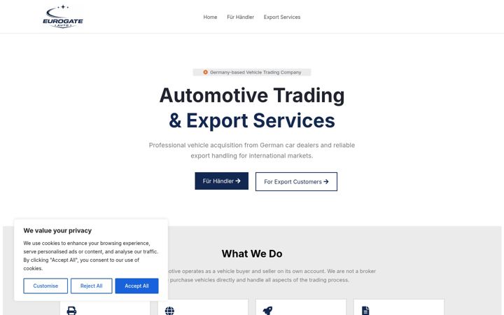 Screenshot of eurogate-auto.de