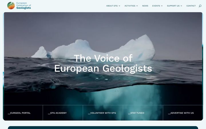 Screenshot of eurogeologists.eu