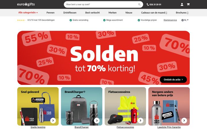Screenshot of eurogifts.be