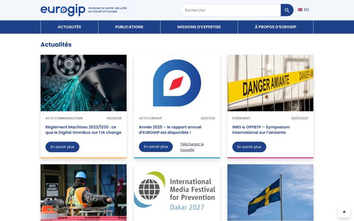 Screenshot of eurogip.fr