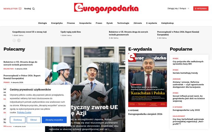 Screenshot of eurogospodarka.eu