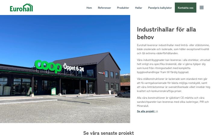 Screenshot του eurohall.se
