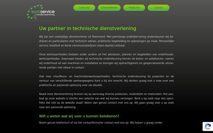 Screenshot von eurohandelservice.nl