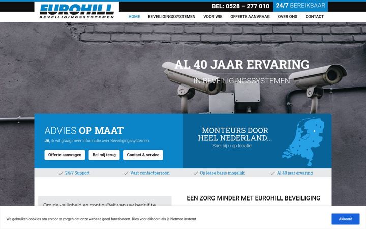Screenshot von eurohill.nl