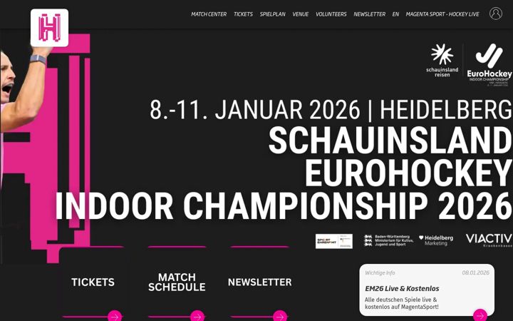 Screenshot of eurohockey2026.com