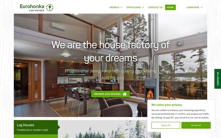 Screenshot of eurohonka.com