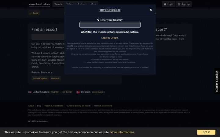 Screenshot of eurohotbabes.com