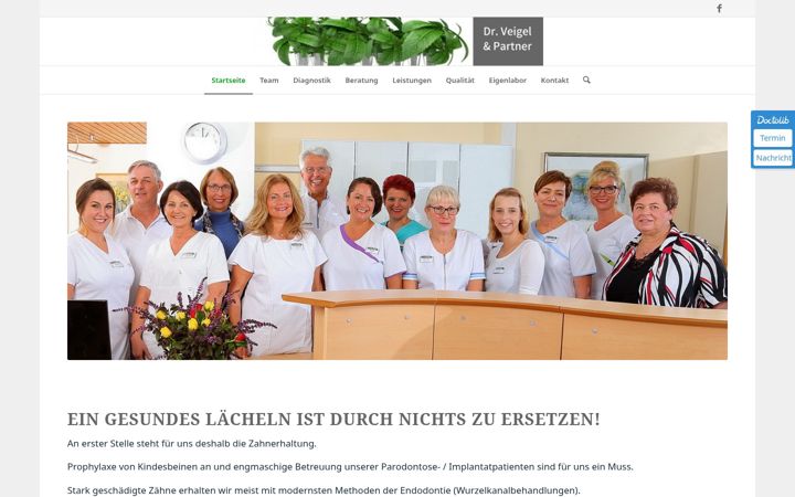 Kuvakaappaus sivustosta euroimplantat.de