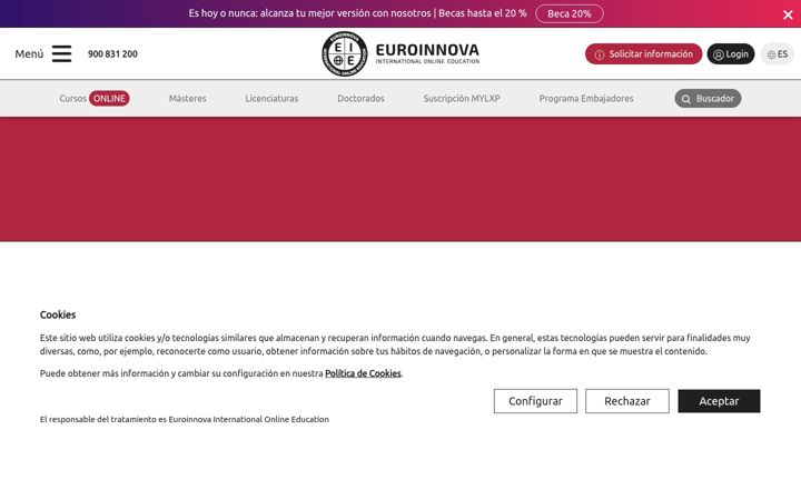 Screenshot of euroinnova.com