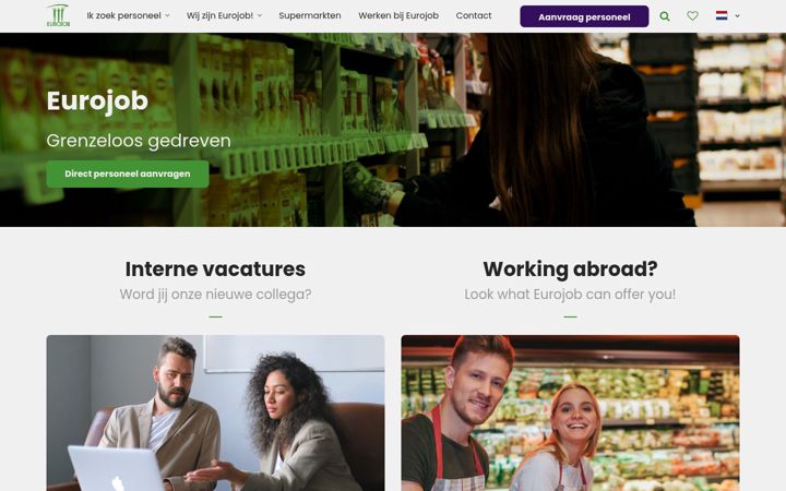 Screenshot von eurojob.nl