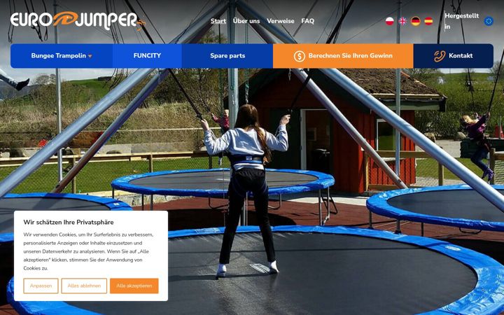 Screenshot of eurojumper.de